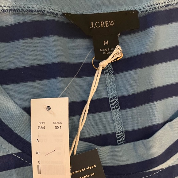 J Crew Midi T Shirt Dress In Dip Dyed Stripe - Picture 8 of 8